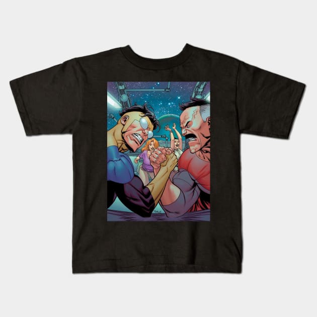 mark vs nolan Kids T-Shirt by super villain